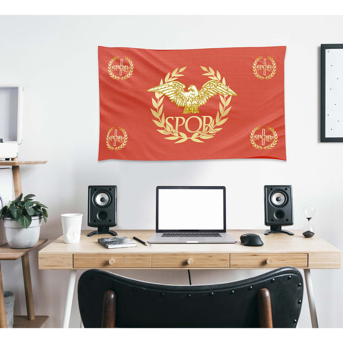 Western Roman Empire SPQR Flag Banner