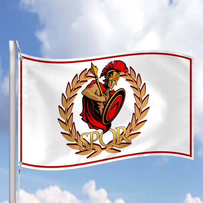 Western Roman Empire SPQR Flag Banner