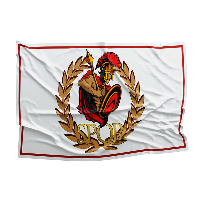 Western Roman Empire SPQR Flag Banner