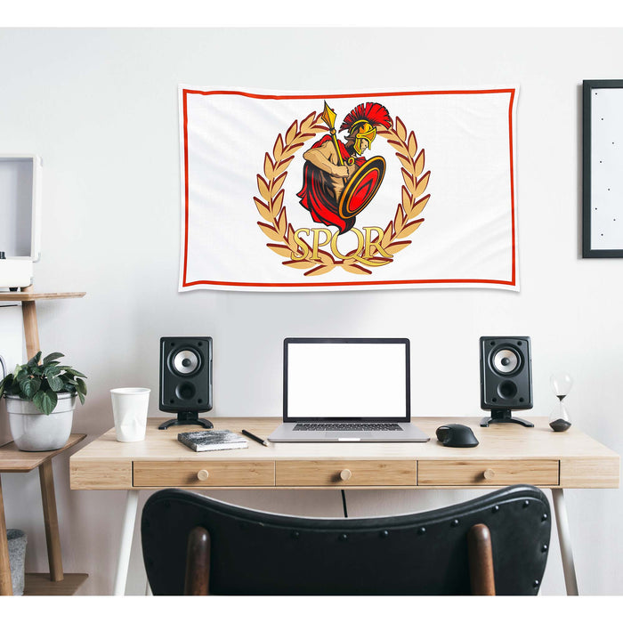 Western Roman Empire SPQR Flag Banner