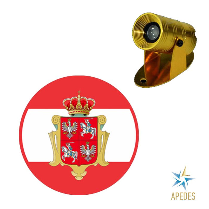 Polish - Lithuanian Commonwealth Motorcycle Bike Car LED Projector Light Waterproof