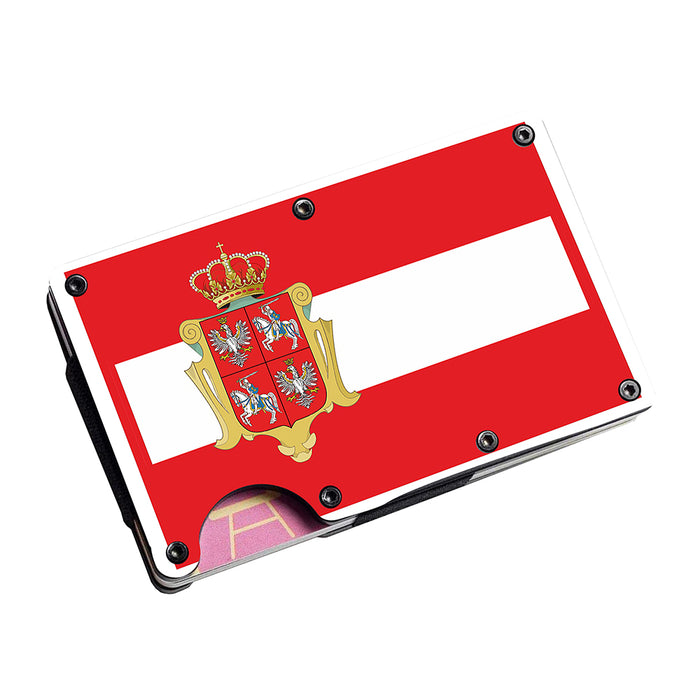 Polish - Lithuanian Commonwealth Stainless Steel Money Clip Wallet Credit Card Holder