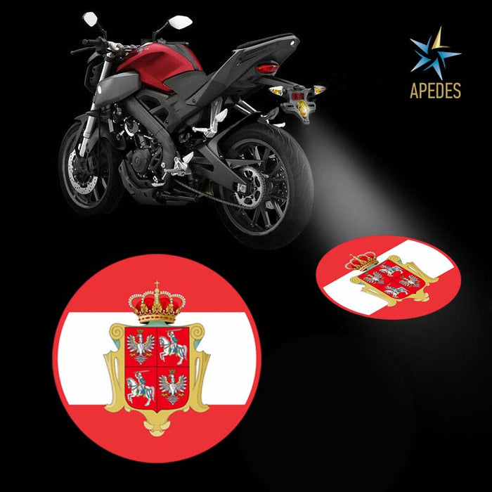 Polish - Lithuanian Commonwealth Motorcycle Bike Car LED Projector Light Waterproof