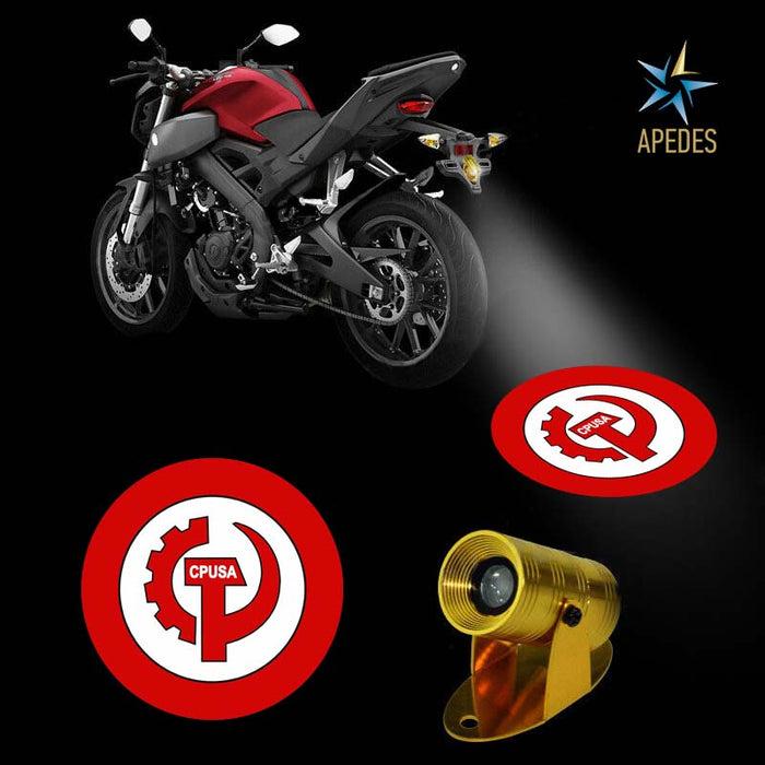 CPUSA Communist Party USA Motorcycle Bike Car LED Projector Light Waterproof