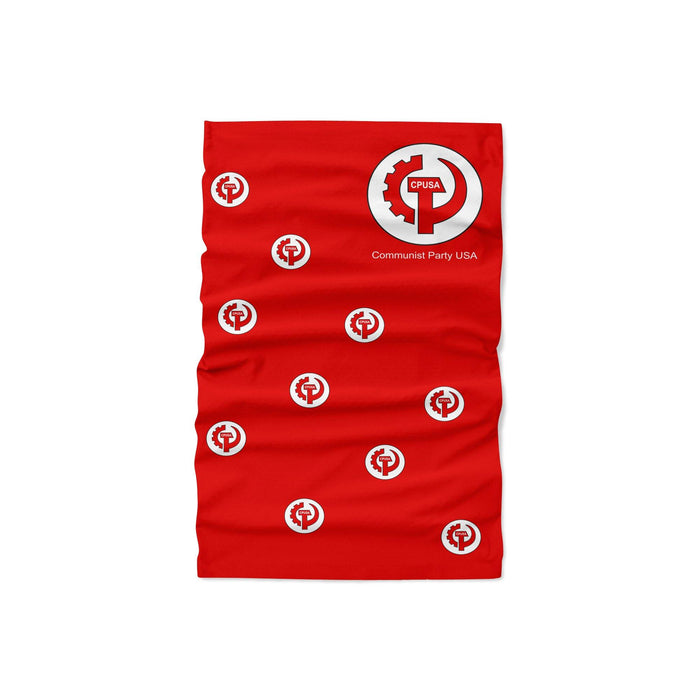 Communist Party USA CPUSA UV Protection Neck Gaiter, Headband, Scarf - Apedes Flags And Banners