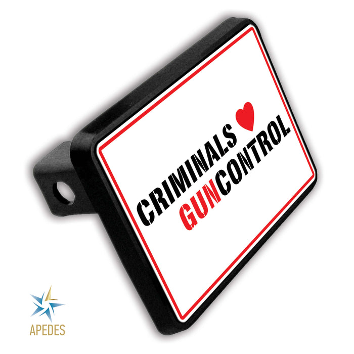 Criminals Guncontrol Trailer Hitch Cover