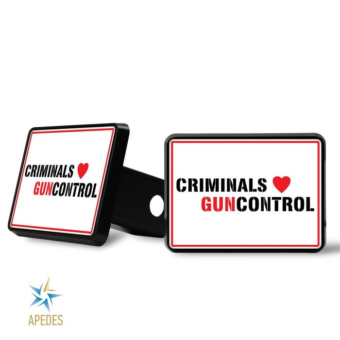 Criminals Guncontrol Trailer Hitch Cover
