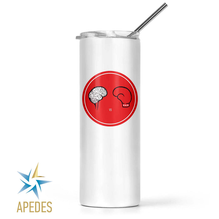 Fist Against Brain Stainless Steel Skinny Tumbler 20 OZ — Apedes Flags And  Banners