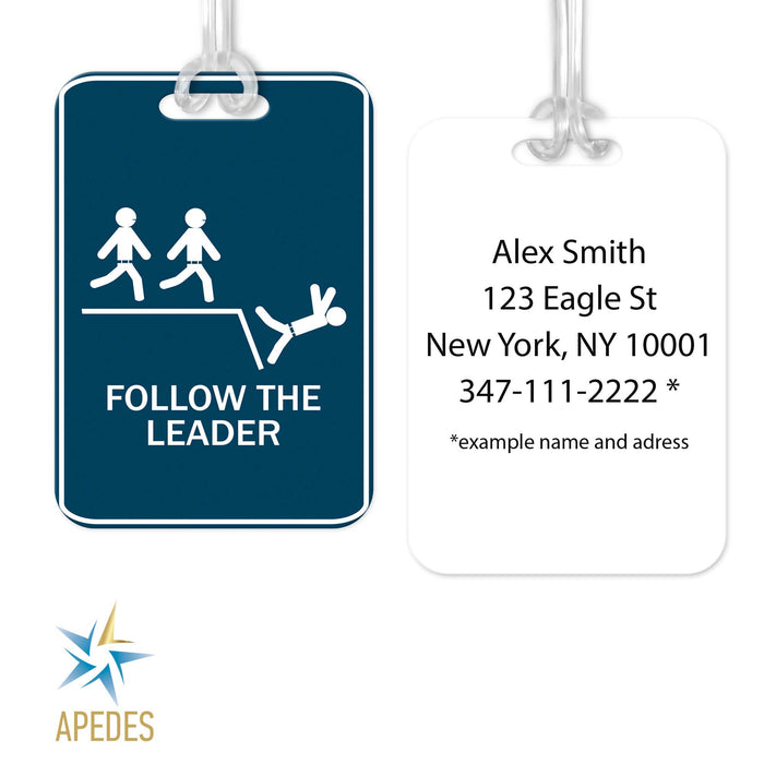 Follow The Leader Rectangle Luggage Tag