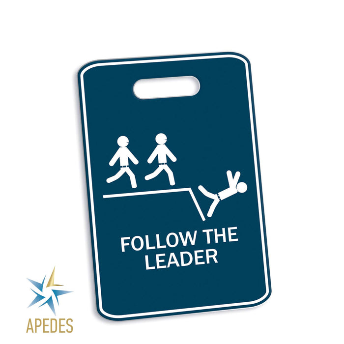 Follow The Leader Rectangle Luggage Tag