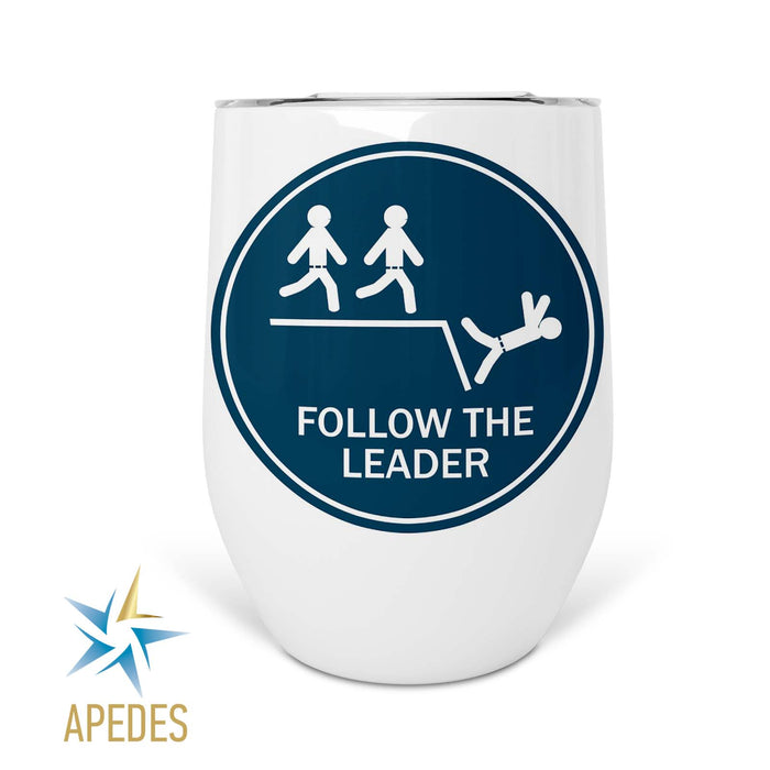 Follow The Leader Stainless Steel Stemless Wine Cup 12 OZ
