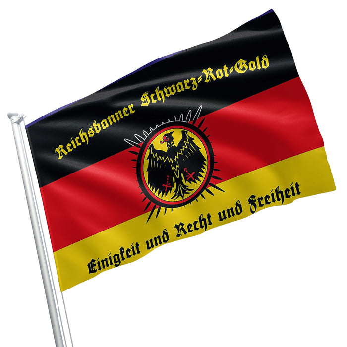 German Reichsbanner Schwarz-Rot-Gold Flag Banner