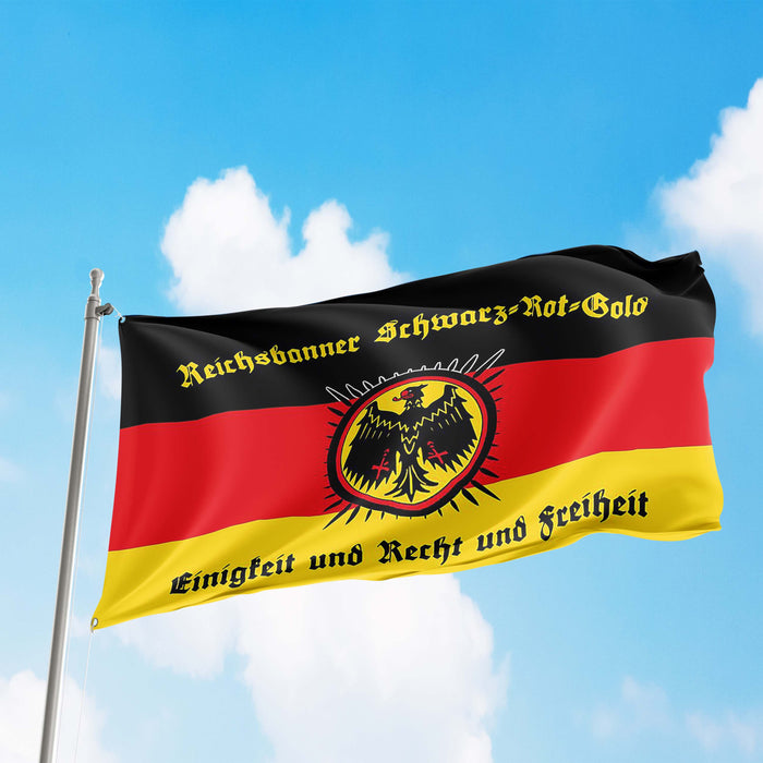 German Reichsbanner Schwarz-Rot-Gold Flag Banner