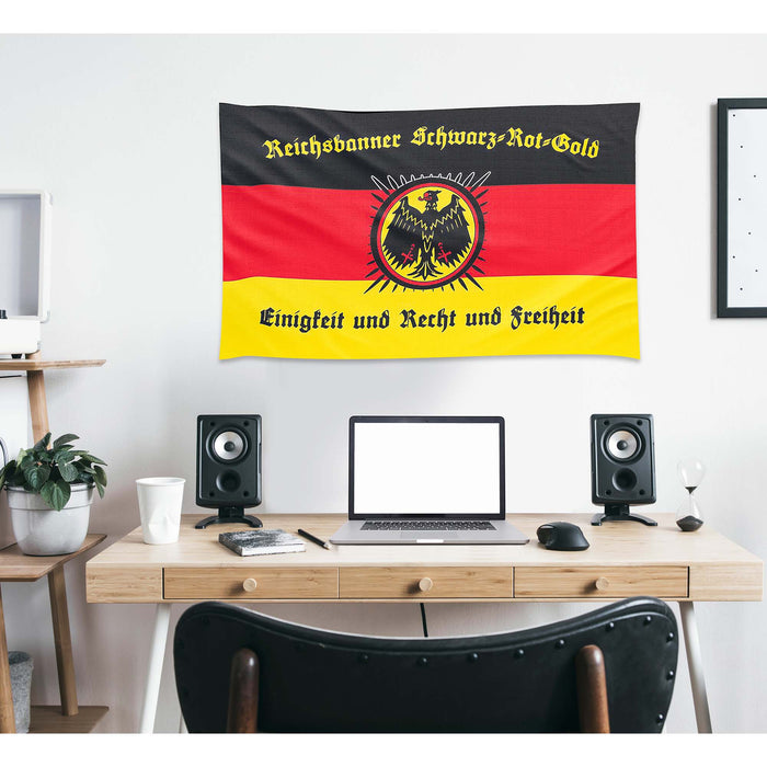 German Reichsbanner Schwarz-Rot-Gold Flag Banner