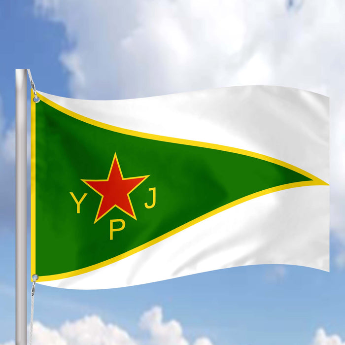 Kurdish Women's Protection Units Kurdistan Flag Banner