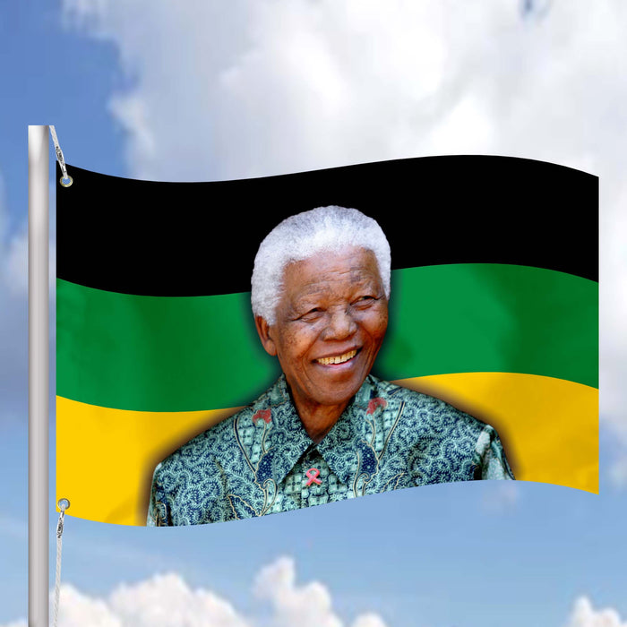 South Africa Spear of the Nation Nelson Mandela Flag Banner