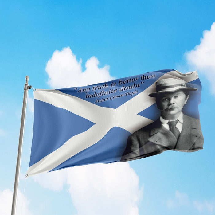 Arthur Conan Doyle British Writer Flag Banner