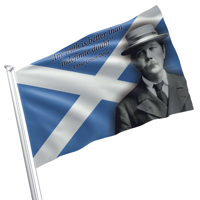 Arthur Conan Doyle British Writer Flag Banner