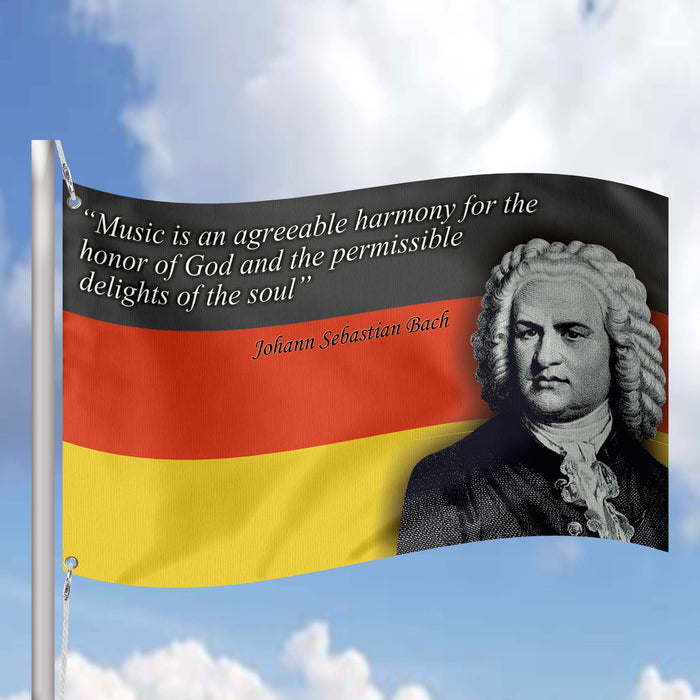 Johann Sebastian Bach German Composer Flag Banner