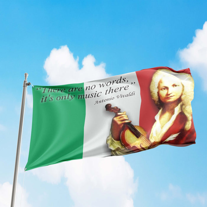 Antonio Lucio Vivaldi Italian Composer Flag Banner