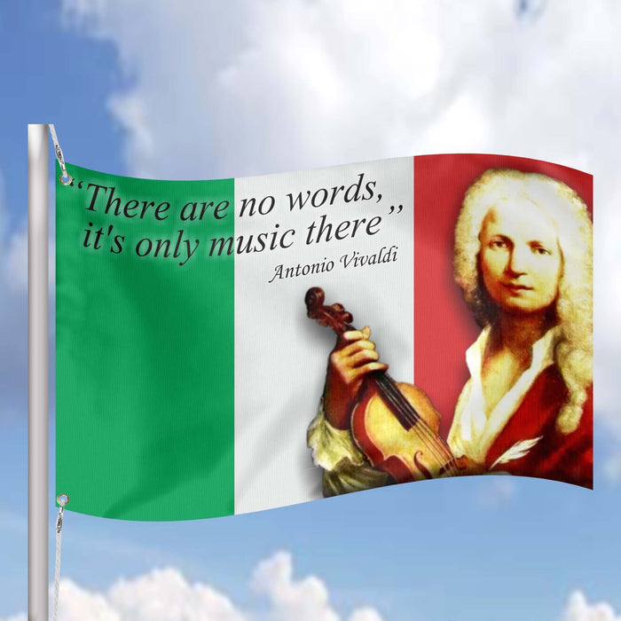 Antonio Lucio Vivaldi Italian Composer Flag Banner