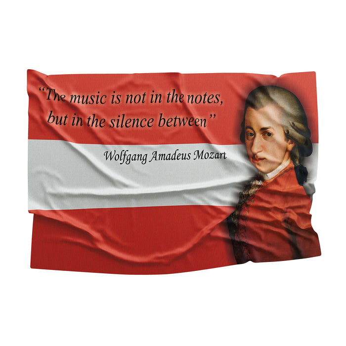 Wolfgang Amadeus Mozart Austrian Composer Flag Banner