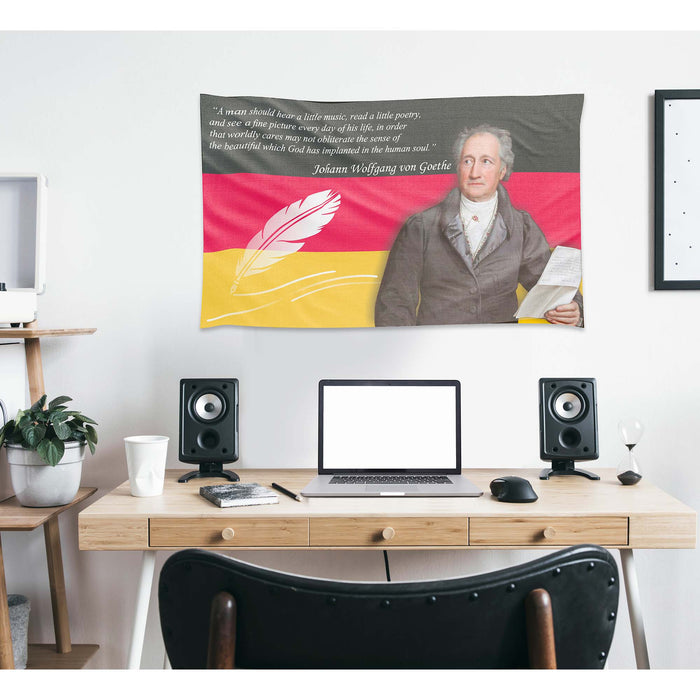 Johann Wolfgang von Goethe Gernam Writer Flag Banner