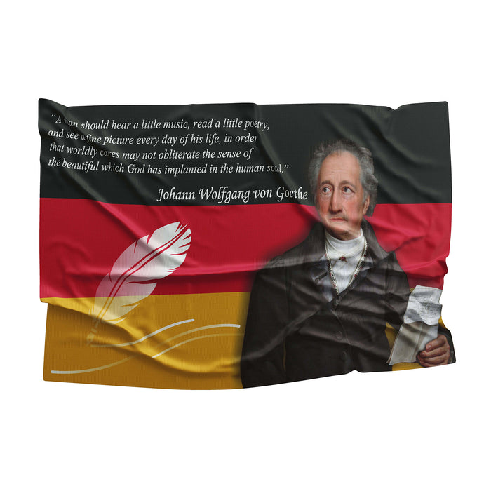 Johann Wolfgang von Goethe Gernam Writer Flag Banner