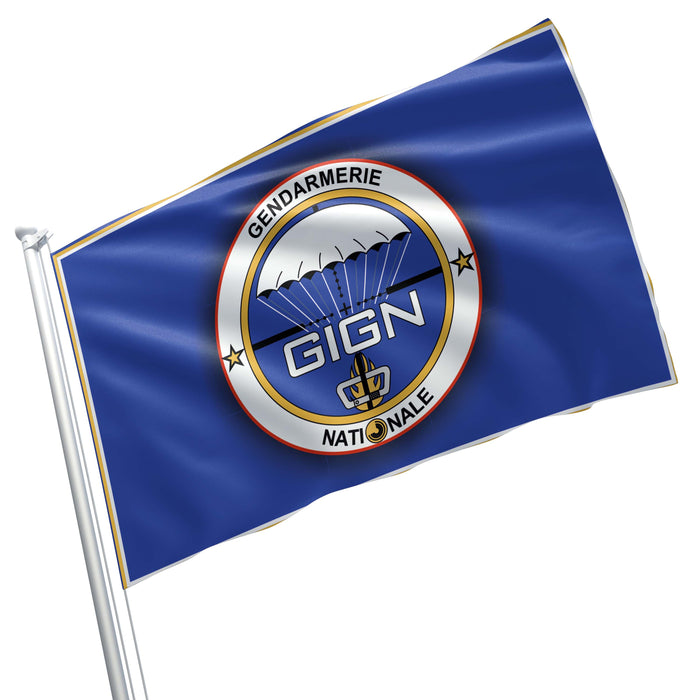 National Gendarmerie Intervention Group France Flag Banner