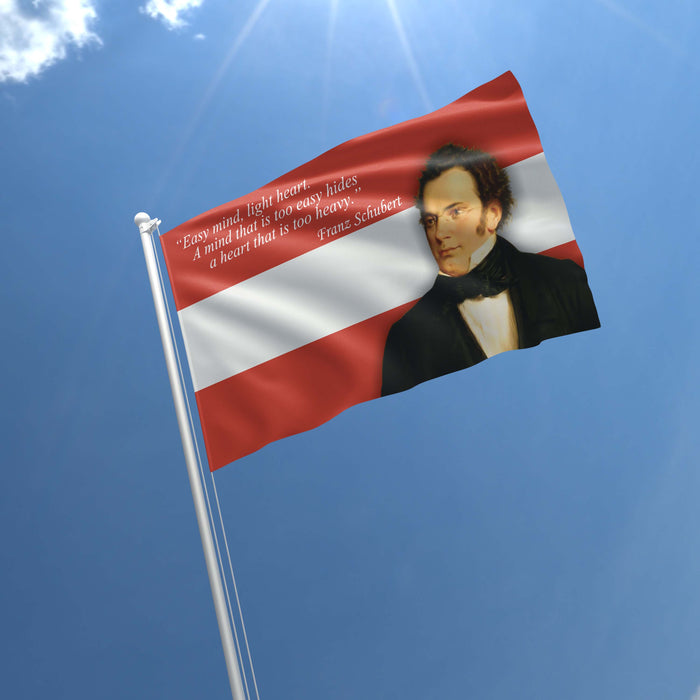 Franz Peter Schubert Austria Composer Flag Banner