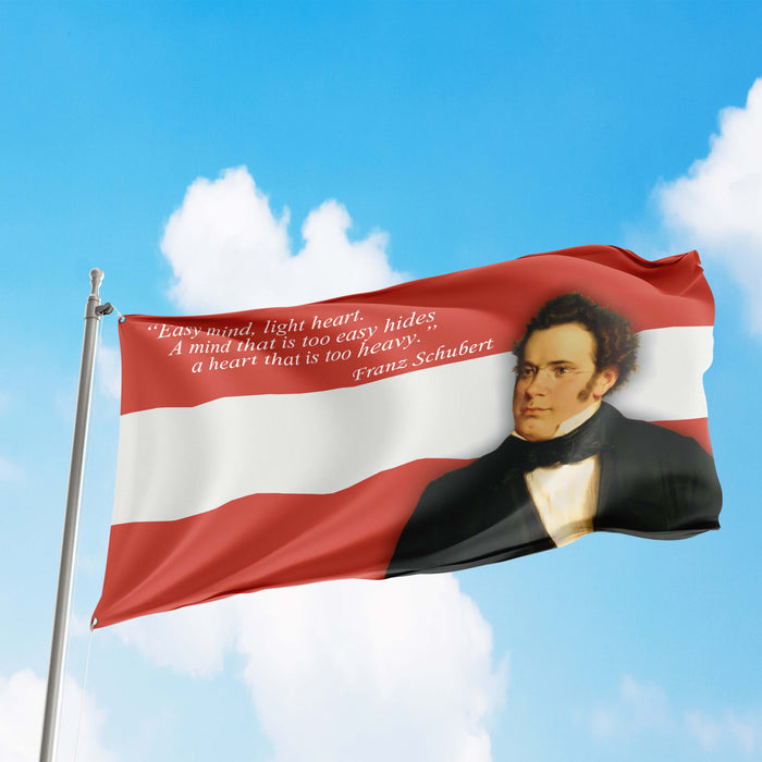 Franz Peter Schubert Austria Composer Flag Banner