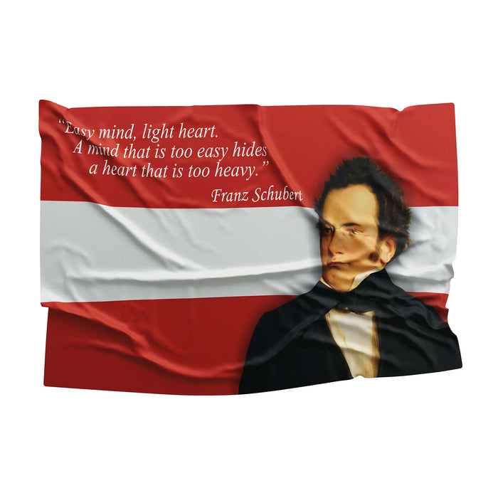 Franz Peter Schubert Austria Composer Flag Banner