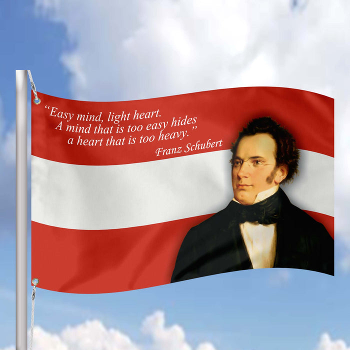 Franz Peter Schubert Austria Composer Flag Banner