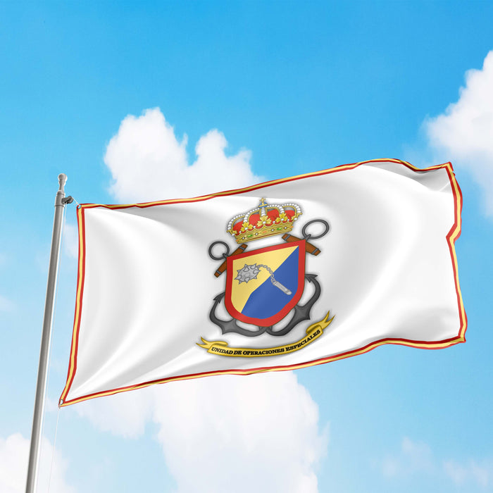 Unidad de Operaciones Especiales UOE the Elite Special Operations Force of the Spanish Navy and Marines Spain Flag Banner