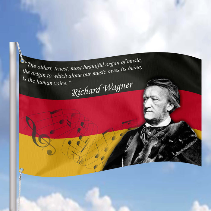 Richard Wagner Gernam Composer Flag Banner