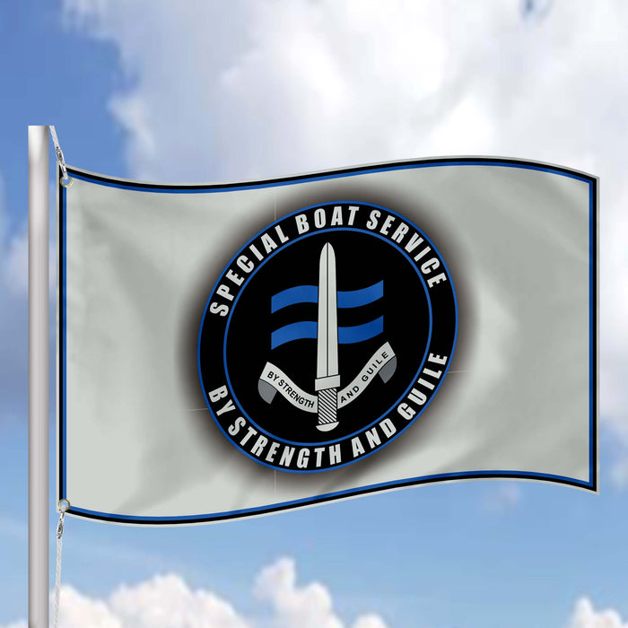 Special Boat Service SBS United Kingdom's Royal Navy Flag Banner