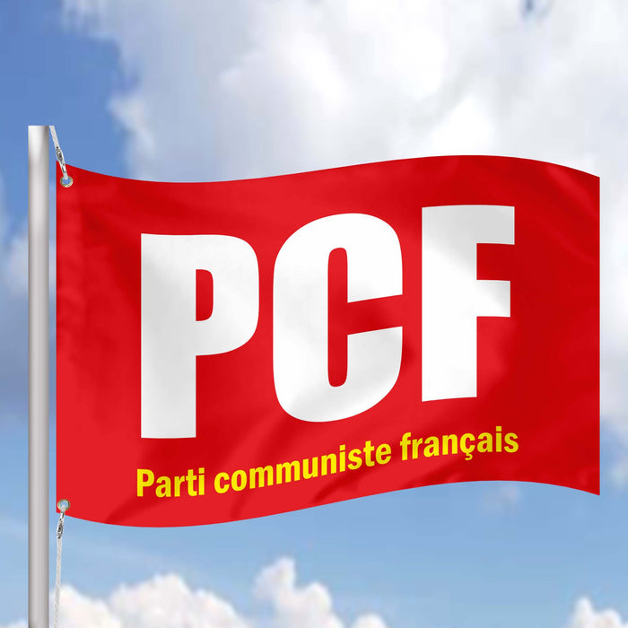 French Communist Party France Flag Banner