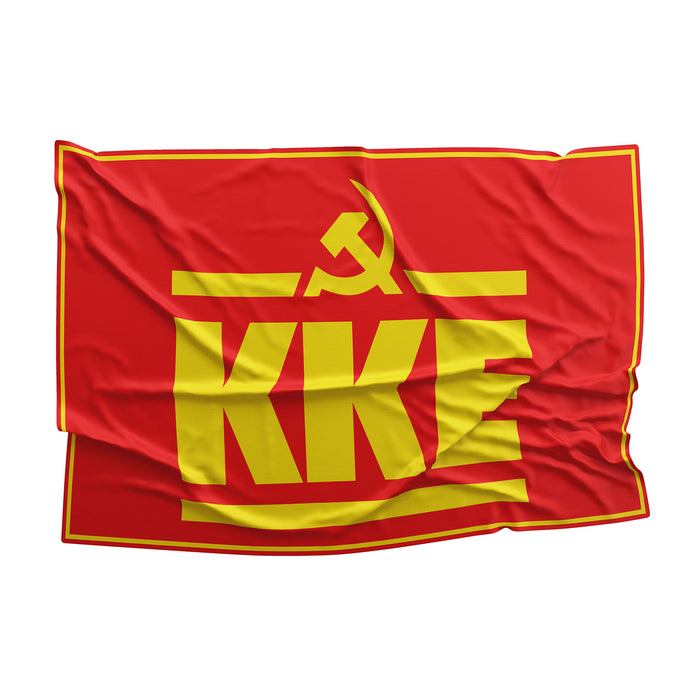 Communist Party Greece Flag Banner