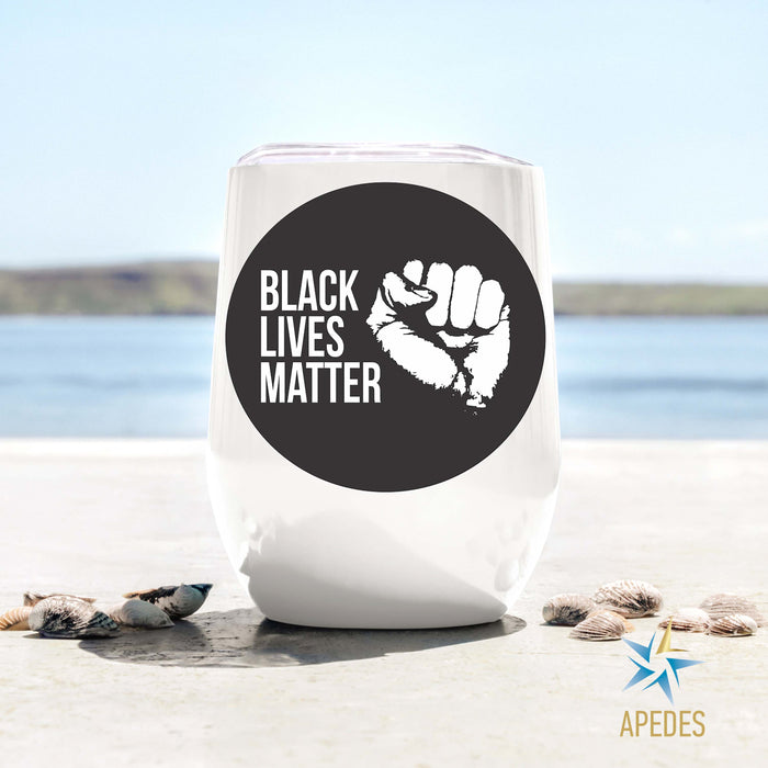 Black Lives Matter Stainless Steel Stemless Wine Cup 12 OZ