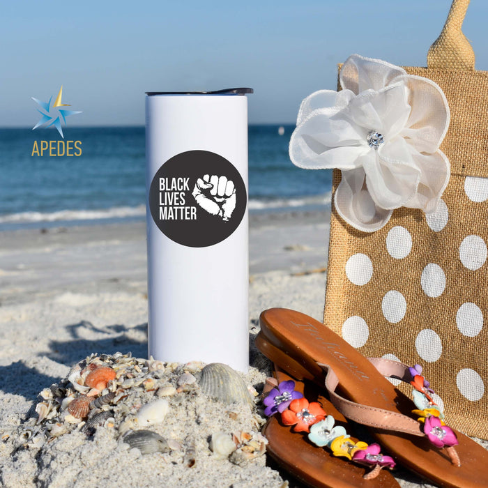 Black Lives Matter Stainless Steel Skinny Tumbler 20 OZ