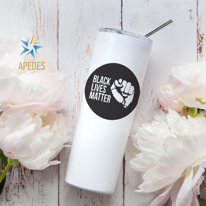 Black Lives Matter Stainless Steel Skinny Tumbler 20 OZ