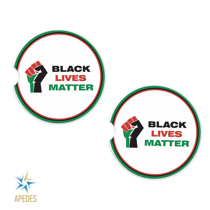 Black Lives Matter Car Cup Holder Coaster (Set of 2)