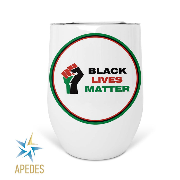 Black Lives Matter Stainless Steel Stemless Wine Cup 12 OZ
