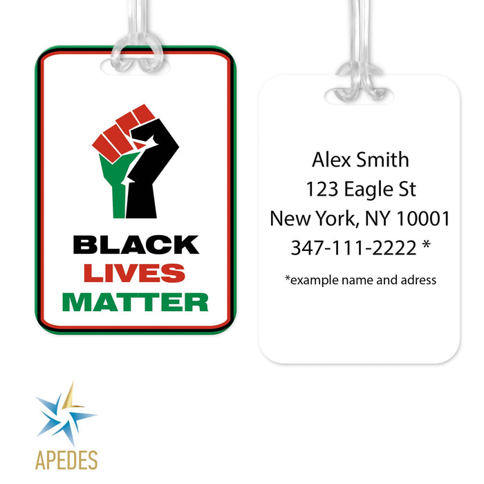 Black Lives Matter Rectangle Luggage Tag