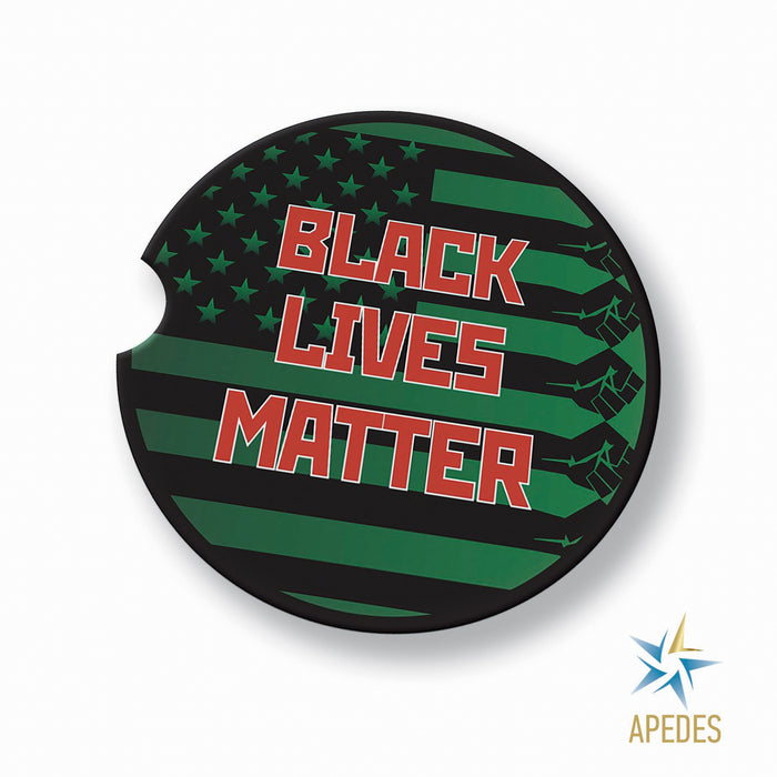 Black Lives Matter Car Cup Holder Coaster (Set of 2)