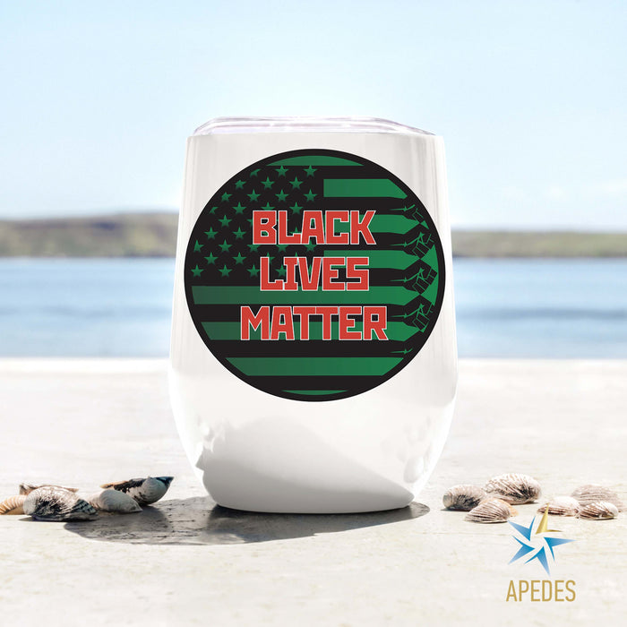 Black Lives Matter Stainless Steel Stemless Wine Cup 12 OZ