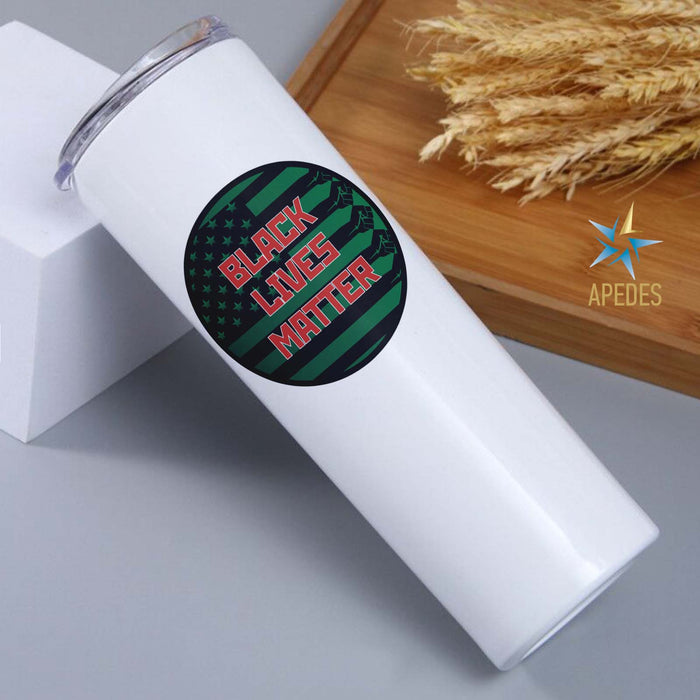 Black Lives Matter Stainless Steel Skinny Tumbler 20 OZ