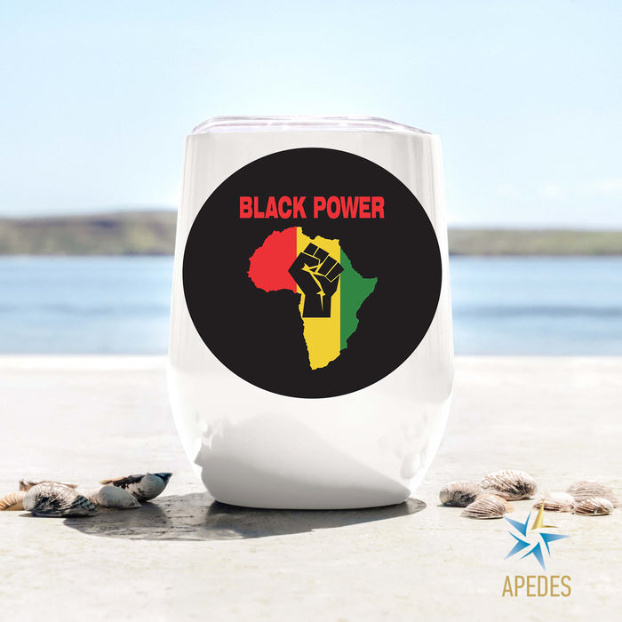 Black Lives Matter Stainless Steel Stemless Wine Cup 12 OZ