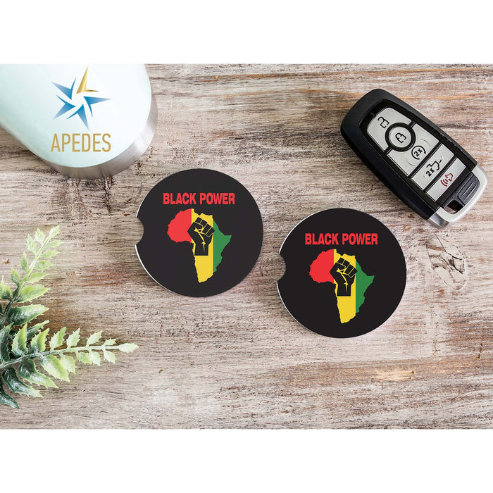 Black Lives Matter Car Cup Holder Coaster (Set of 2)