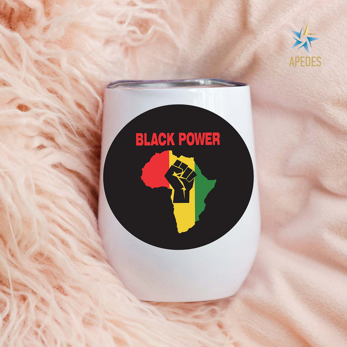 Black Lives Matter Stainless Steel Stemless Wine Cup 12 OZ